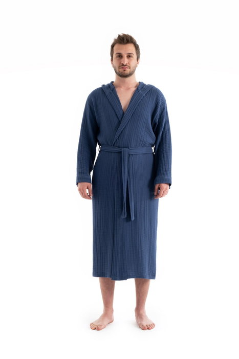 Mijölnir Albornoz Unisex Muslin Azul Marino L/XL